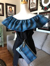 Load image into Gallery viewer, Ruffled Blouse and Matching Clutch