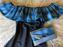 Load image into Gallery viewer, Ruffled Blouse and Matching Clutch