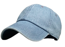 Load image into Gallery viewer, The Happy Camper Collection - Denim Baseball Cap
